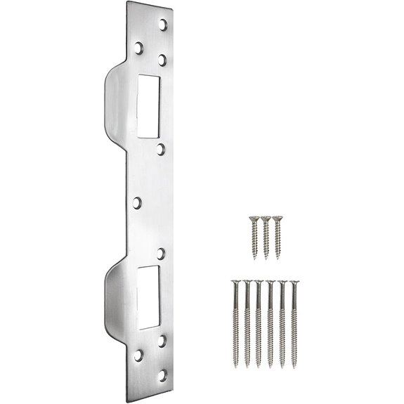 Heavy Duty Door Strike Plate with Reinforcement