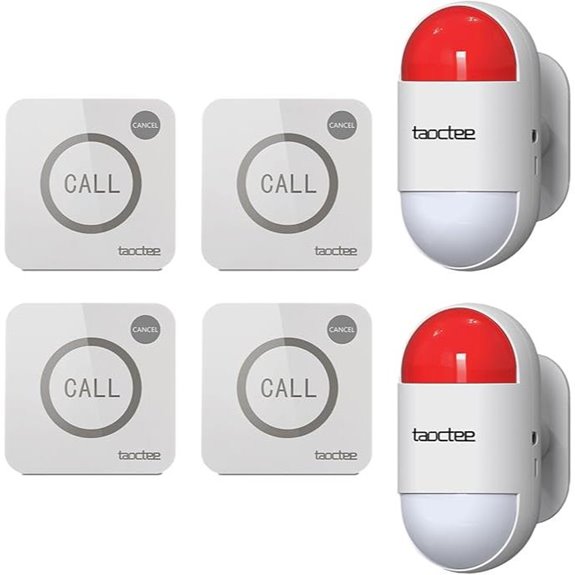 Panic Alarm Button with Remote & Light for Security