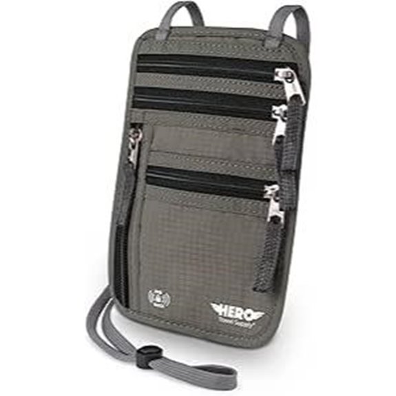 HERO RFID Passport Wallet Travel Pouch