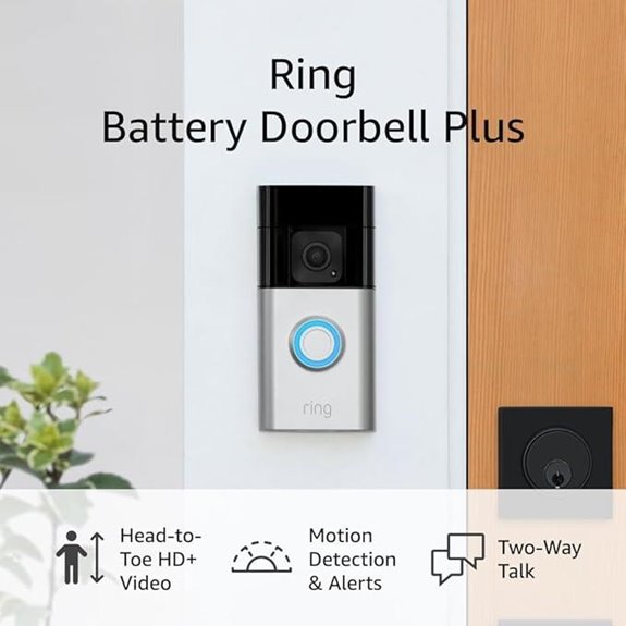 Ring Battery Doorbell Plus - HD Video & Motion Alerts