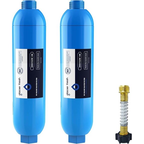 GLACIER FRESH RV/Marine Water Filter 2 Pack