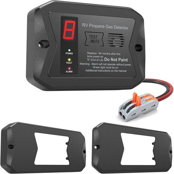 RV Propane Gas Detector with Digital Alarm
