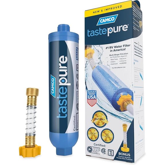 Camco Tastepure RV Water Filter with Hose Protector