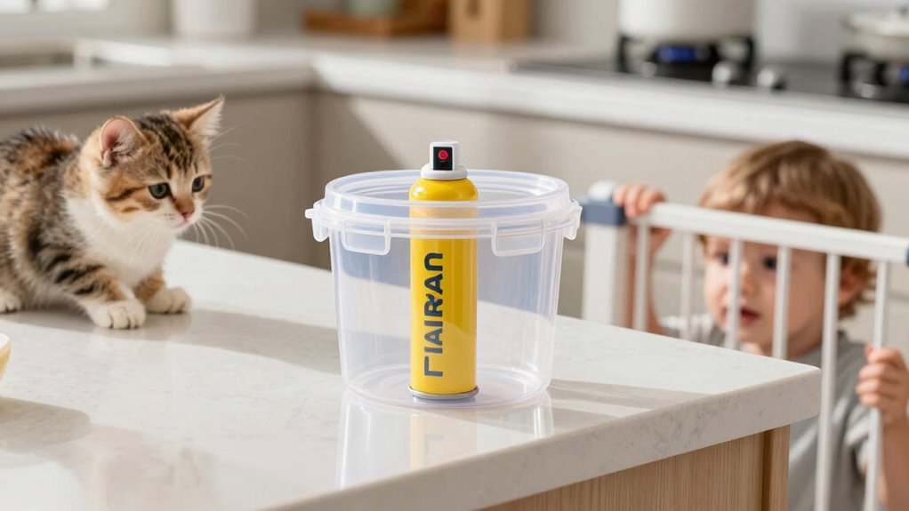 safe pepper spray storage