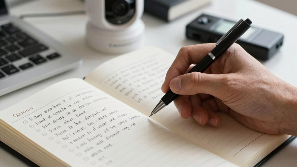 safe stalking evidence documentation