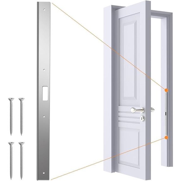 Interior Door Jamb Repair Kit Satin Nickel