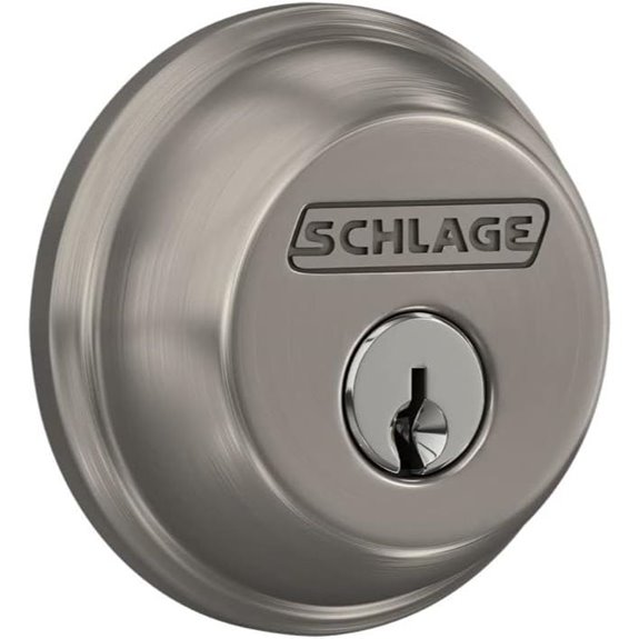 Schlage B60 N 619 Deadbolt Satin Nickel