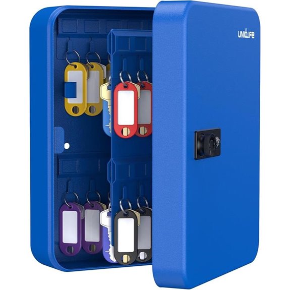 Uniclife 48-Key Lock Box with Code and Tags