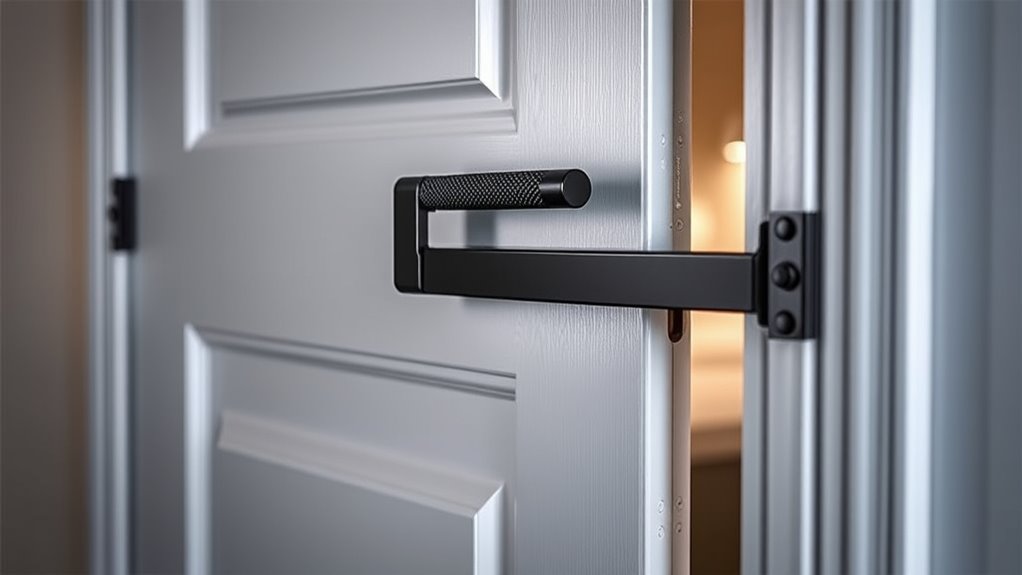 secure adjustable door barrier