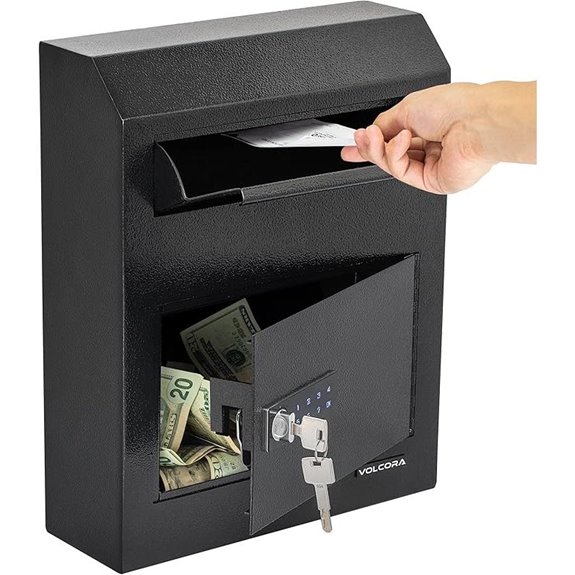 Volcora Digital Lock Drop Box for Business