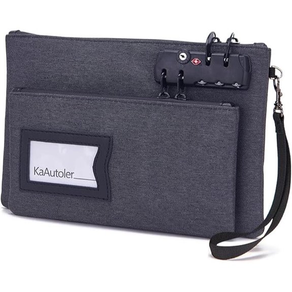 Lockable Double Layer Cash and Passport Bag