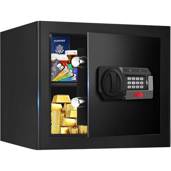 Fireproof Waterproof Digital Safe with Alarm and Lock