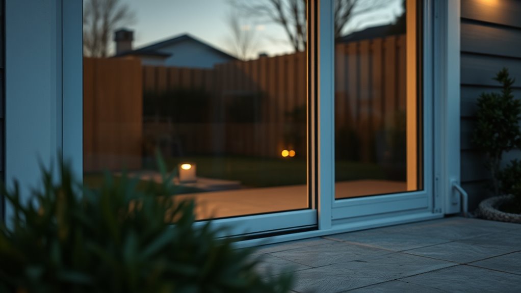 secure landscaping and lighting