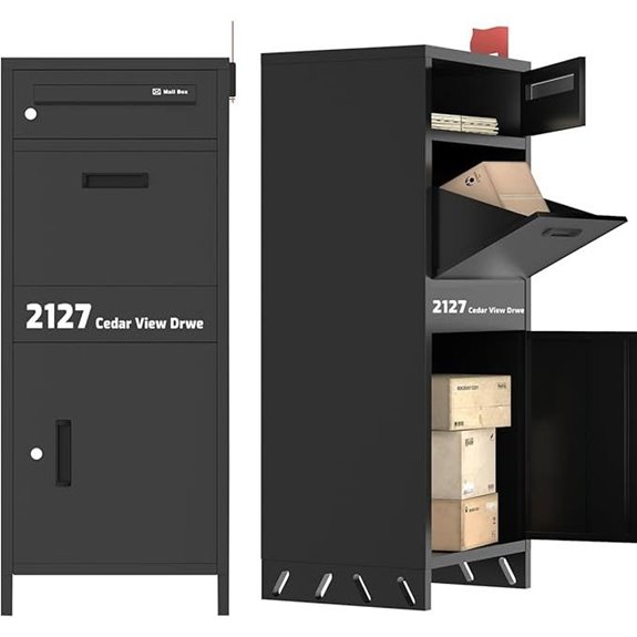 Outdoor Parcel Drop Box with Anti-Theft Security