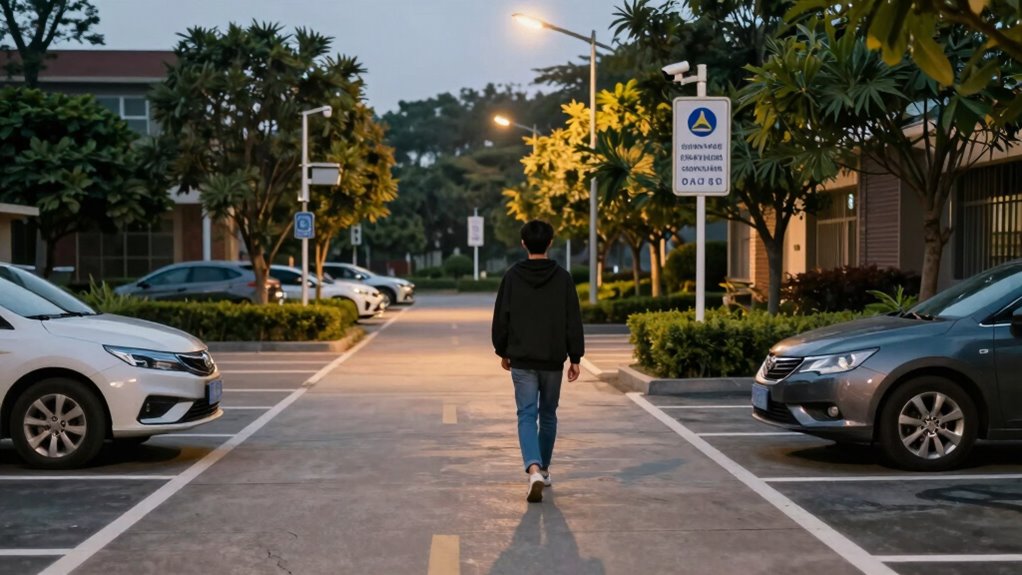 secure parking and vigilance