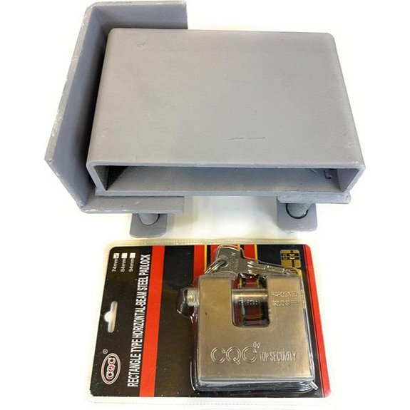 Steel Shipping Container Lock Box with 4 Keys