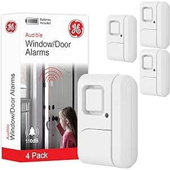 GE Security Window and Door Alarm 4 Pack