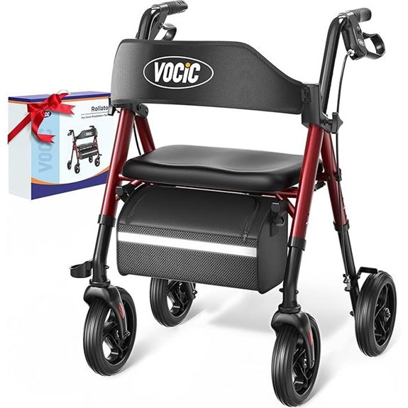 VOCIC Rollator Walker for Seniors with Seat