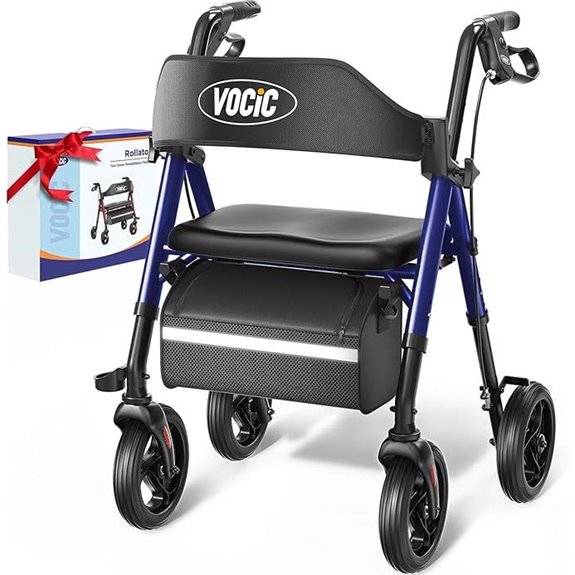 VOCIC Rollator Walker for Seniors with Seat