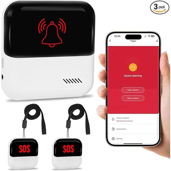 WiFi Medical Alert System for Seniors with Call Buttons