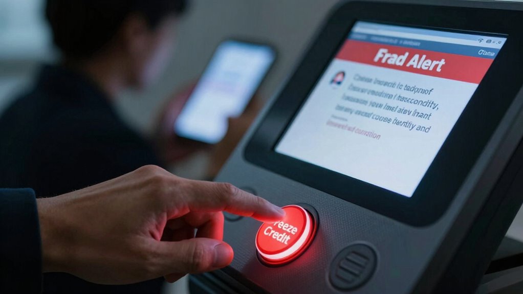 set credit alerts freeze