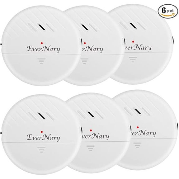 EverNary Window Vibration Alarm 6-Pack 125dB Security Alert