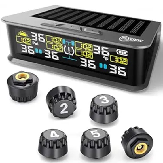 6-Wheel RV TPMS with 6 Sensors and Alarm Modes