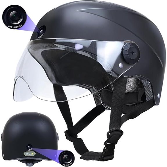 DC Smart Bike Helmet with Cameras and Bluetooth Control