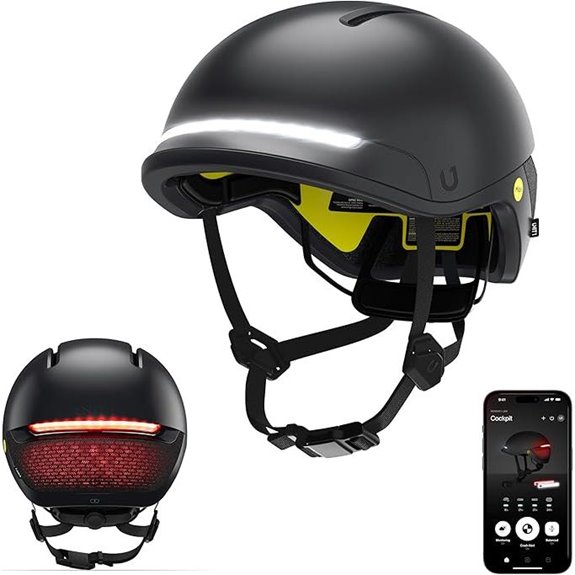 FARO Smart Bike Helmet with Lights & Crash Alert