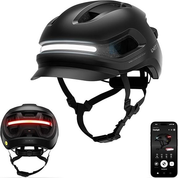 Aura Hybrid Smart Bike Helmet with Lights and App