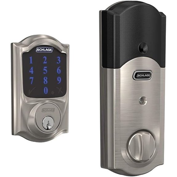 Schlage BE469ZP CAM 619 Smart Deadbolt with Alarm