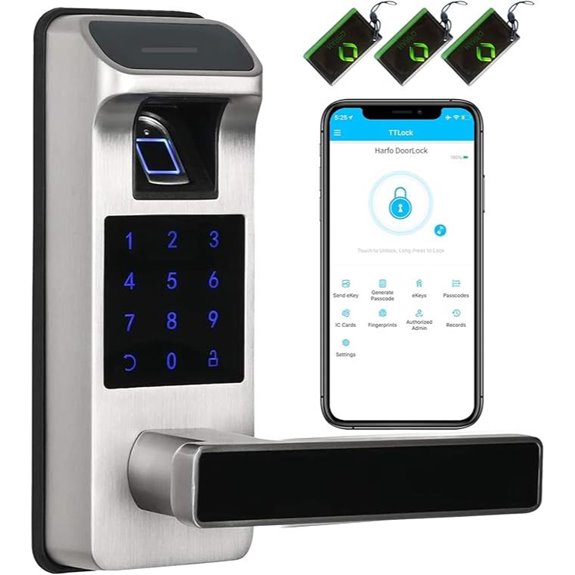Harfo 5-in-1 Digital Smart Door Lock with App