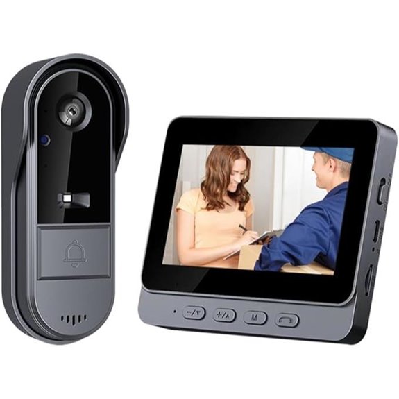 Bewinner Smart Video Doorbell with HD Monitor
