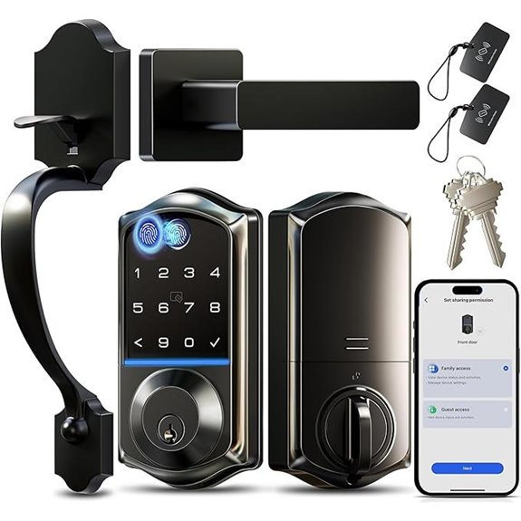 Veise VE017-H Smart Fingerprint Door Lock Set
