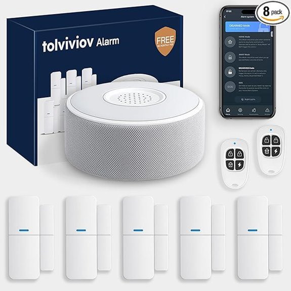 Tolviviov WiFi Smart Home Security Kit (8-Piece)