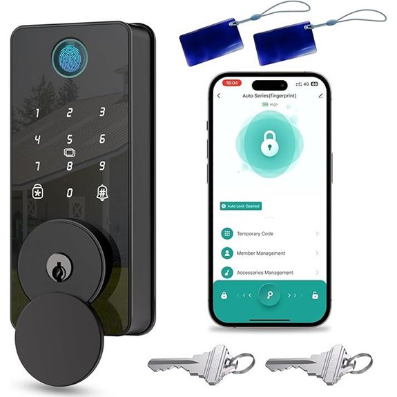 Biquole Smart Keyless Door Lock with App Control