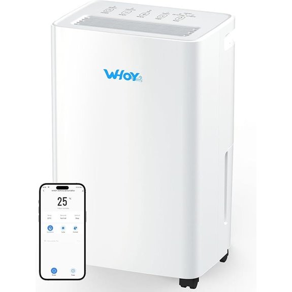 Smart Dehumidifier for Large Rooms with App Control