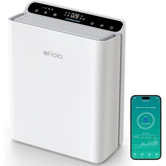 Smart Air Purifier for Large Rooms with App & Voice
