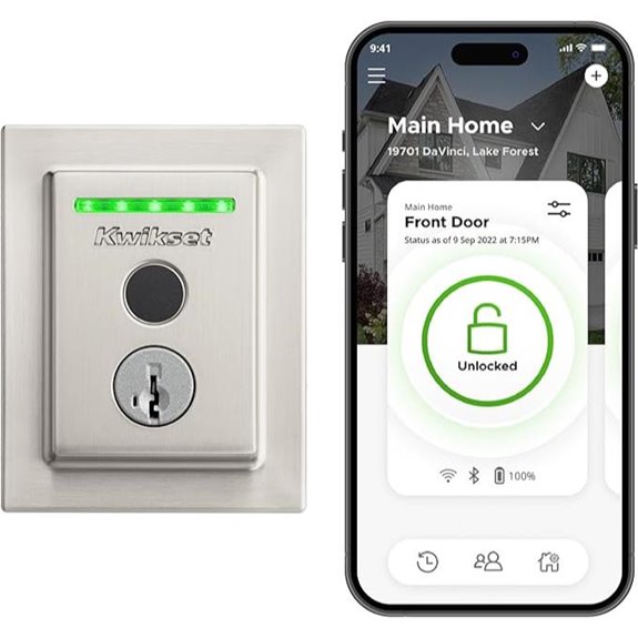 Kwikset Halo Touch Wi-Fi Smart Lock Satin Nickel