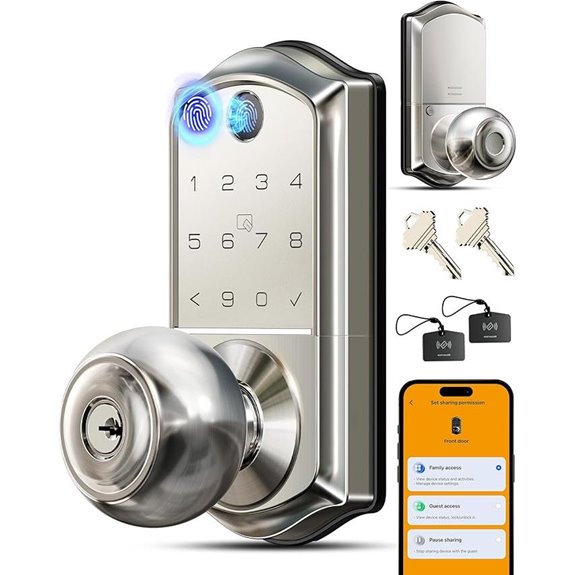 Veise Smart Knob Lock with App & Keyless Entry