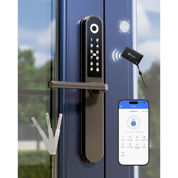 Deadbolt Smart Door Lock with Fingerprint and Keypad