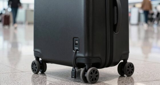 smart luggage with charging