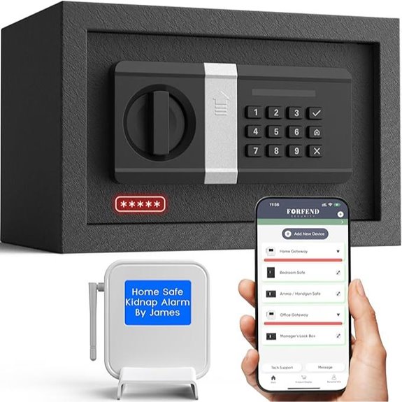 FORFEND Smart Money Safe with Alarm and Voice Command