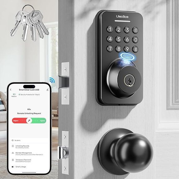 Keyless WiFi Door Lock with App & Fingerprint