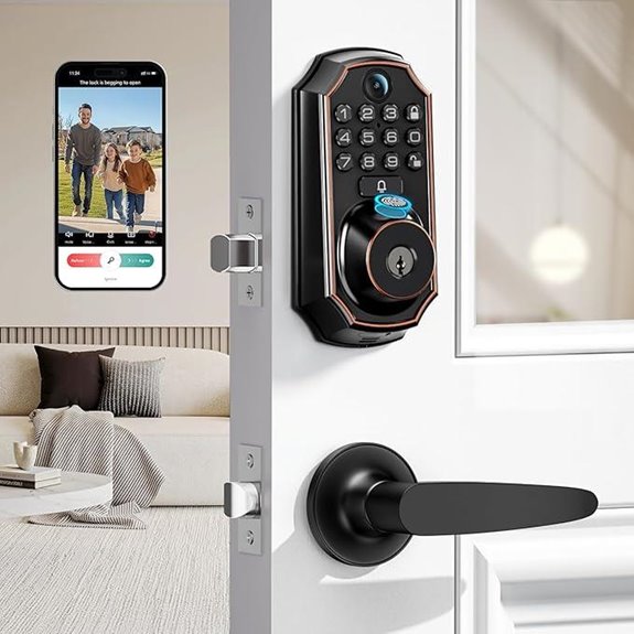 WiFi Video Smart Lock with Camera & Doorbell