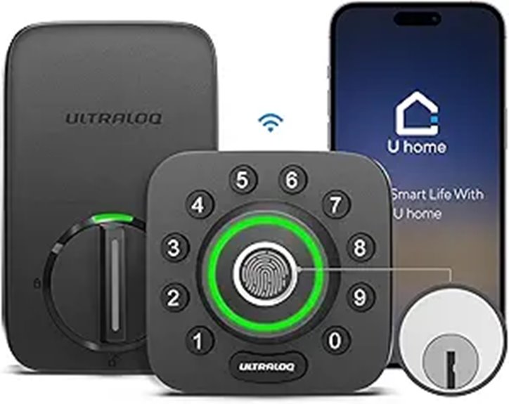 ULTRALOQ U-Bolt Pro WiFi Smart Lock with Keyless Entry