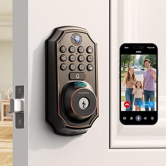 WiFi Video Smart Lock with Camera and App Control
