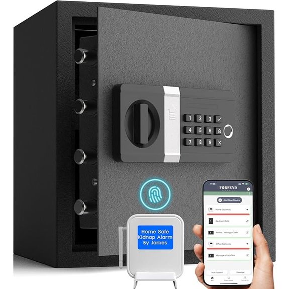 FORFEND Smart WiFi Home Safe with Alarm