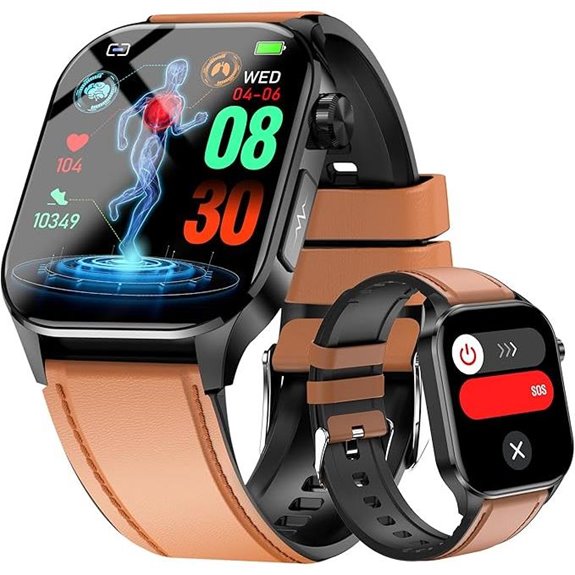 Advanced Health Smartwatch with Heart and Body Monitoring