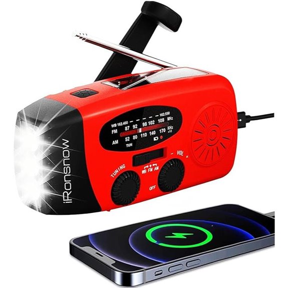 Solar Emergency Hand Crank Weather Radio with SOS and USB